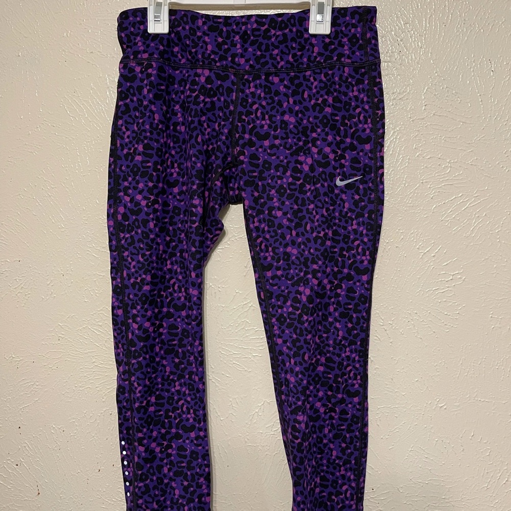 Purple Leopard Nike Pants